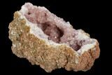 Pink Amethyst Geode Half - Argentina #127292-1